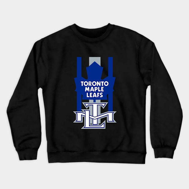 Toronto Maple Leafs Crewneck Sweatshirt by Happy Asmara